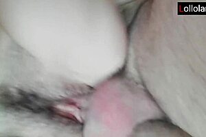 I'm craze for that hairy puss, gettin footjob n handjob from italian babe till cumshot.