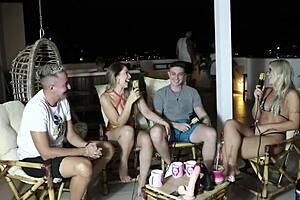 She was engaged to another when SHE MET Victor Mustang and HAD OUTDOOR SEX with Elo Cardone in sheer red.