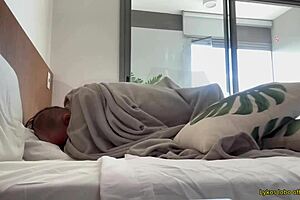 I let the neighbor cum inside her tight pussy for the cuck to lick when he gets home