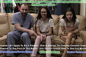 become doctor tampa for angel santanas 2022 yearly gyno exam with nurse aria nicole as chaperone at doctor-tampa com