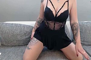 Young European amateur Jung strips and undresses
