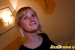 Anal casting of short-haired teen!