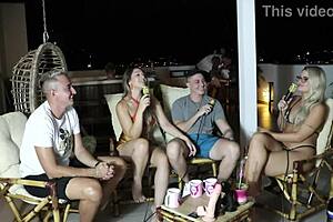 She was engaged to another when SHE MET Victor Mustang and HAD OUTDOOR SEX with Elo Cardone in sheer red.