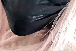 Cosplayer masturbates with feet, spreads legs for deep penetration.