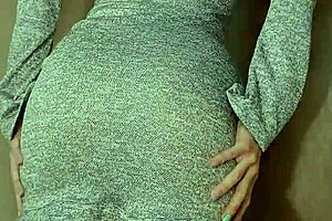 gentle pussy caressing in pantyhose