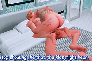 Futanari girlfriend arranges hard anal sex in Sims 4 hentai