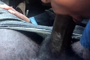 Blonde Stepmommy Gags On Daddy's Black Cock In Sloppy Blowjob.