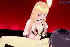 i feel marin kitagawa and sajuna inui juju's intense sex in my dress-up darling hentai, their big tits and creampie driving me wild