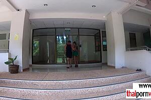 Busty Thai Teen Polly Teasing Big White Dick Before Fucking