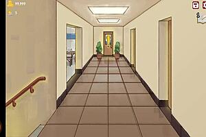 A girl builds her fantasy brothel in an anime world