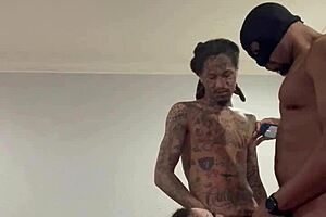 they ran a train on me with big black cocks, masked and tattooed