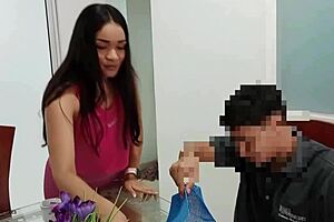 Deep Throat Facefuck With Stepbrother's Big Cock!