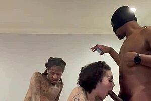 they ran a train on me with big black cocks, masked and tattooed