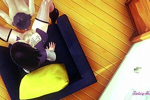 boruto naruto hentai 3d shows himawari and hinata squirting in cunnilingus