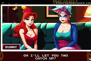 Johnny Bravo gets handjob from cute girl in public