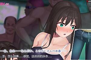 Swimsuit Girls in Anime Hentai