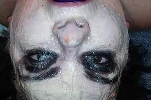 ms. tl throat gets messy with dildo and toys in this intense scene