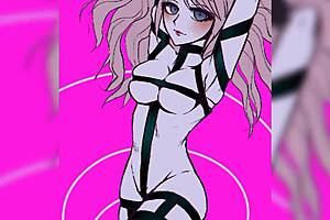 Enoshima Junko from Danganronpa in Suggestive Hentai Adventure