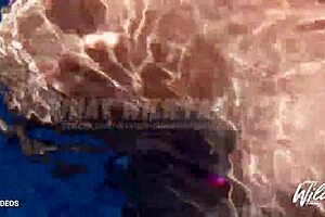 busty pinay shows big tits while masturbating in pool