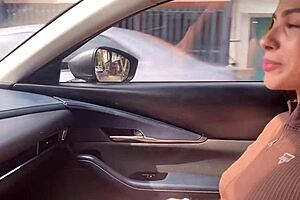 Wow! Tiny Colombian Teen Fucked Hard by Driver with Deep Blowjob!