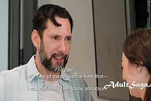 Slumber party cutie caught besties stepdad fapping!