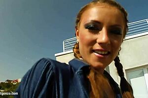 Gilda engages in rough hardcore fucking with teen in fetish scene.