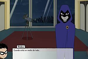 Kitten fucks starfire's ass in anal beast girl