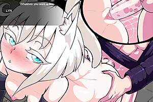 Rough threesome sex in Crimsonkeep 5 hentai with monster cocks.