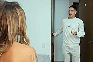 Imagine fucking your boyfriend and the airbnb owner in a wild latina threesome part one