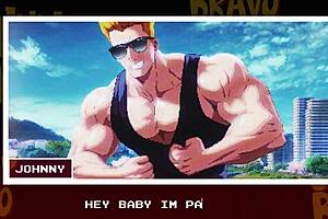 Johnny Bravo gets handjob from cute girl in public