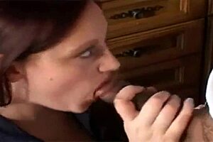 The chubby redhead milf rides a monster cock until cumshot