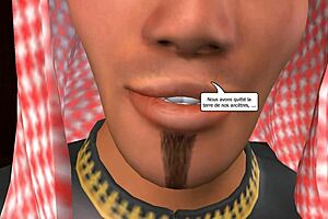 3D Gay Sex Animated Prince of Désert French Version!