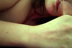 Teasing my stepbrother with a close-up blowjob session