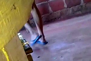 upskirt peek at a sexy colombian university student in action