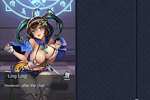 Ayano performs naked sealing ritual in kinky anime hentai