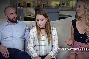 Foster reignites step parents' sex life with tight pussy riding and doggystyle action.