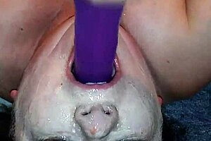 ms. tl throat gets messy with dildo and toys in this intense scene