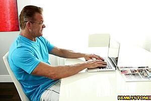 britanny shae in a family scene with step dad