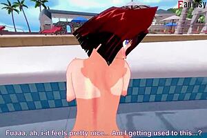 Anzu Mazaki Fucking Hard On The Pool In Yu-Gi-Oh Ahegao Step Bikini Tea Gardner Full Fantasyking3