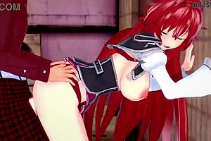 rias gremory wants more behind issei in ntr madness