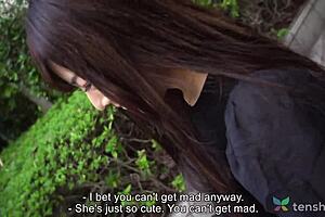 japanese bar girl fucks stranger in hotel, shaved pussy action