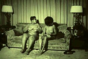 Very Rare Vintage Interracial Threesome Scene