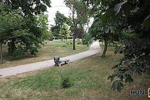 submissive guy watches gf fuck hunter for cash