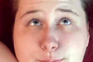 Amateur Babe Gets Her Face Covered In Thick Cum Dumped Hard