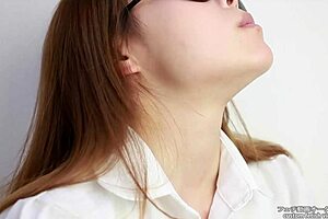 Women with an eating fetish moan while they eat a cucumber