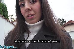 Petite russian katty west seduces with pov blowjob and hardcore fuck on big dick