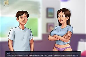 Summer-themed anime porn with interactive gameplay