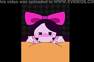 the fnf girl gets a wild blowjob and big cock pounding in her tight pussy