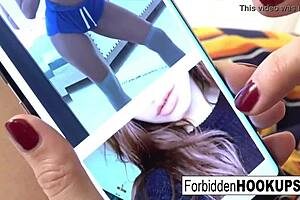 Hey, that sexy teen 18+ is fucking her busty step-mom hard in the bedroom 😏💦