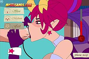 In this anime game, the succubus gets her ass fucked hard in a compilation